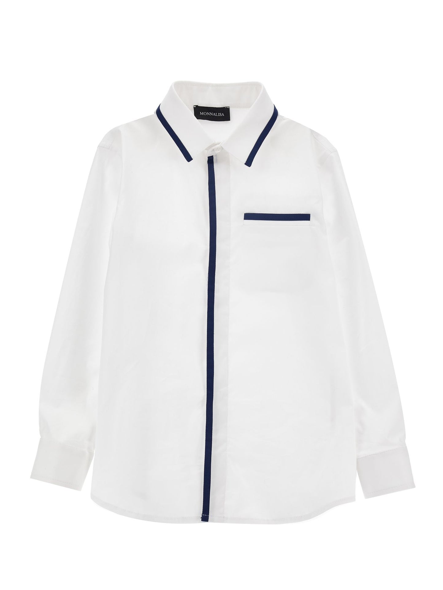 Poplin shirt with profiles