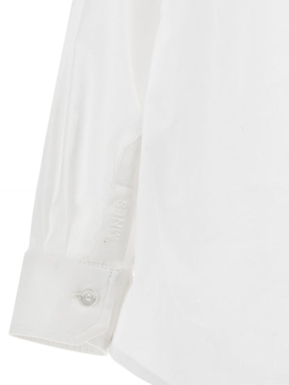 Poplin shirt with profiles