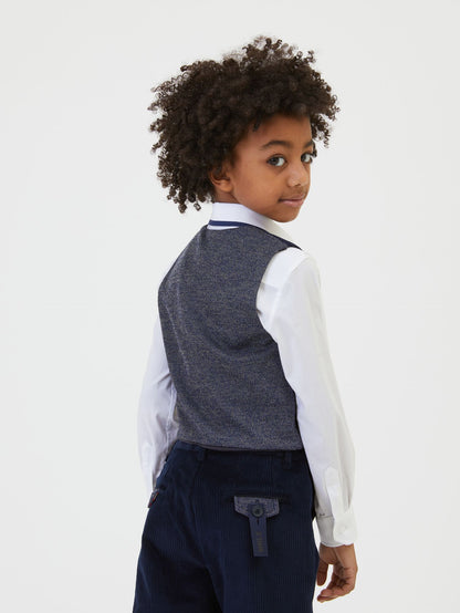 Poplin shirt with profiles