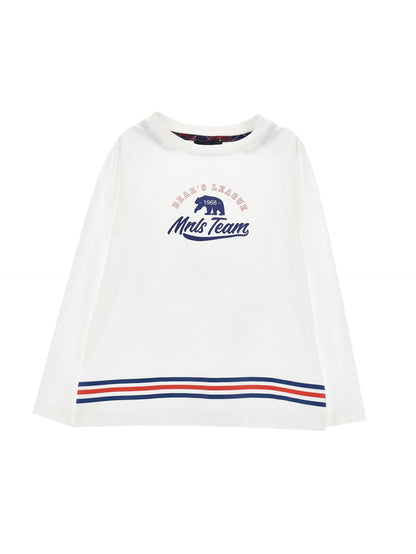 Striped logo jersey T-shirt
