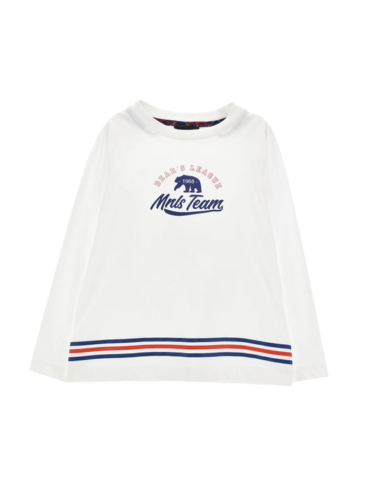 Striped logo jersey T-shirt