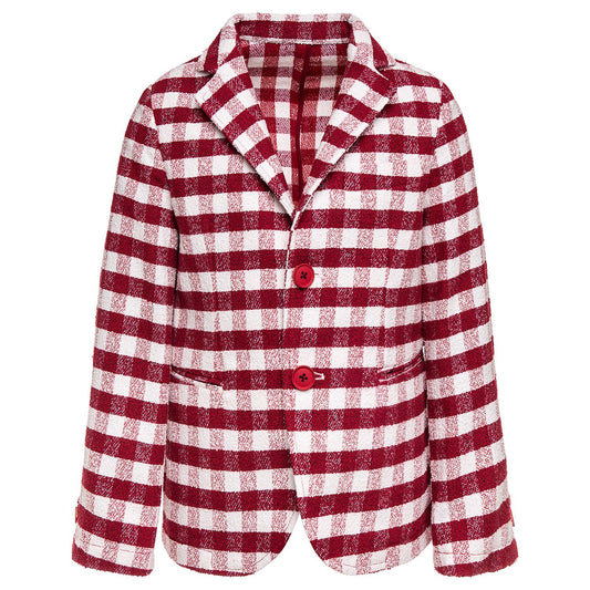 Spring checked jacket