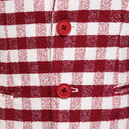 Spring checked jacket