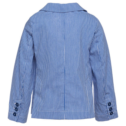 Striped cotton jacket