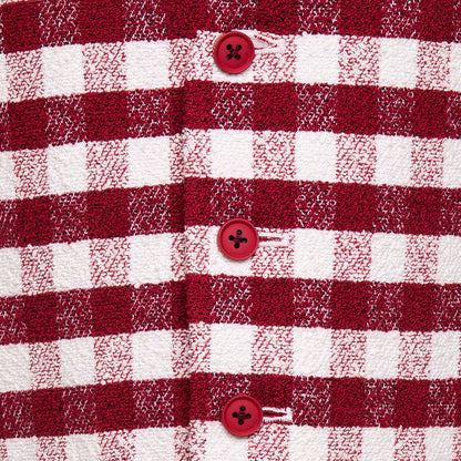Gilet a quadretti in tela