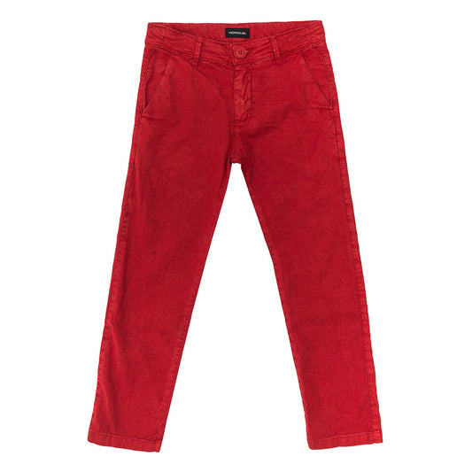 Linen blend trousers