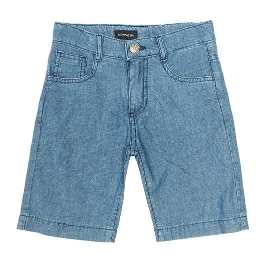Bermuda shorts in light denim