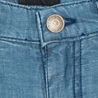 Bermuda shorts in light denim