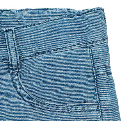Bermuda shorts in light denim