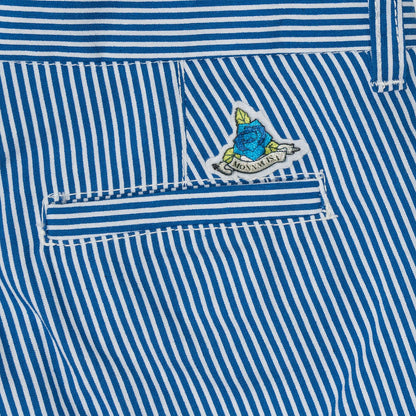 Striped cotton shorts