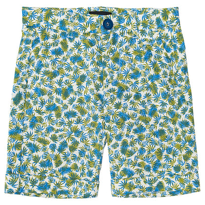 Allover gabardine Bermuda shorts