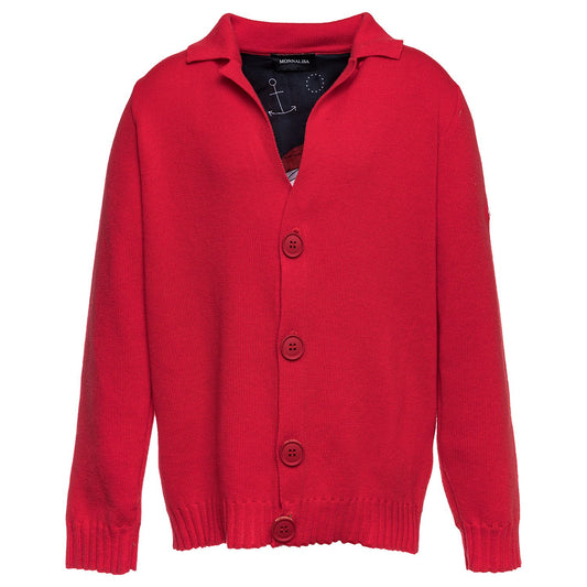 Cotton knit cardigan