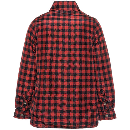 Tartan children's down jacket