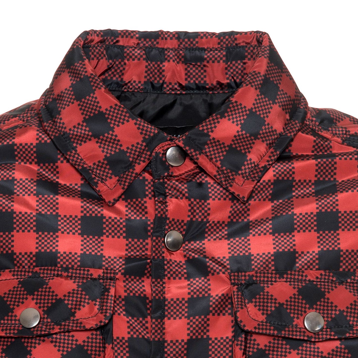 Tartan children's down jacket