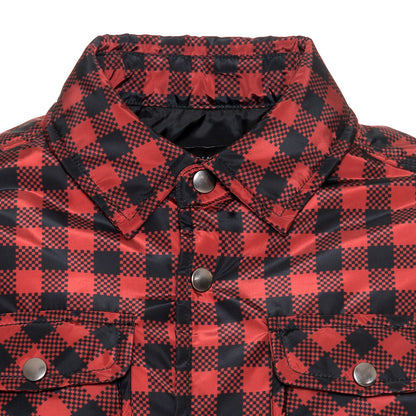 Tartan children's down jacket