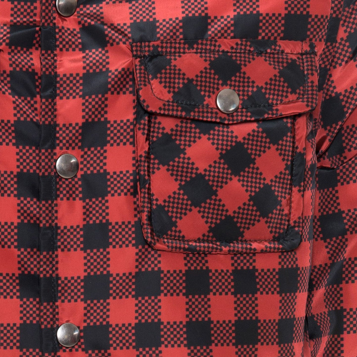 Tartan children's down jacket