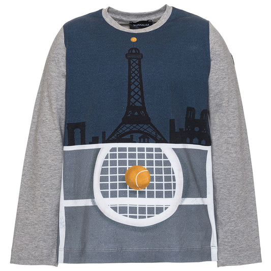 Racket print T-shirt