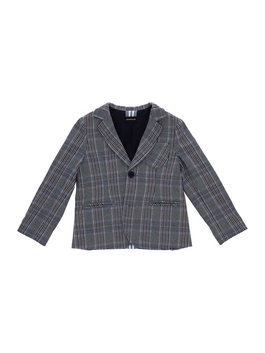 Checked stretch jacket