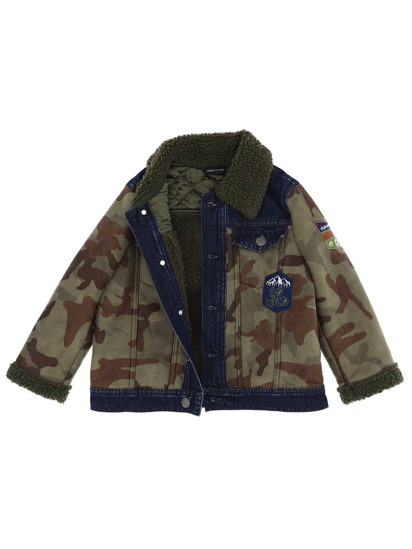 Camouflage plush jacket