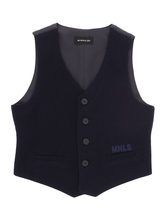 Textured fabric vest