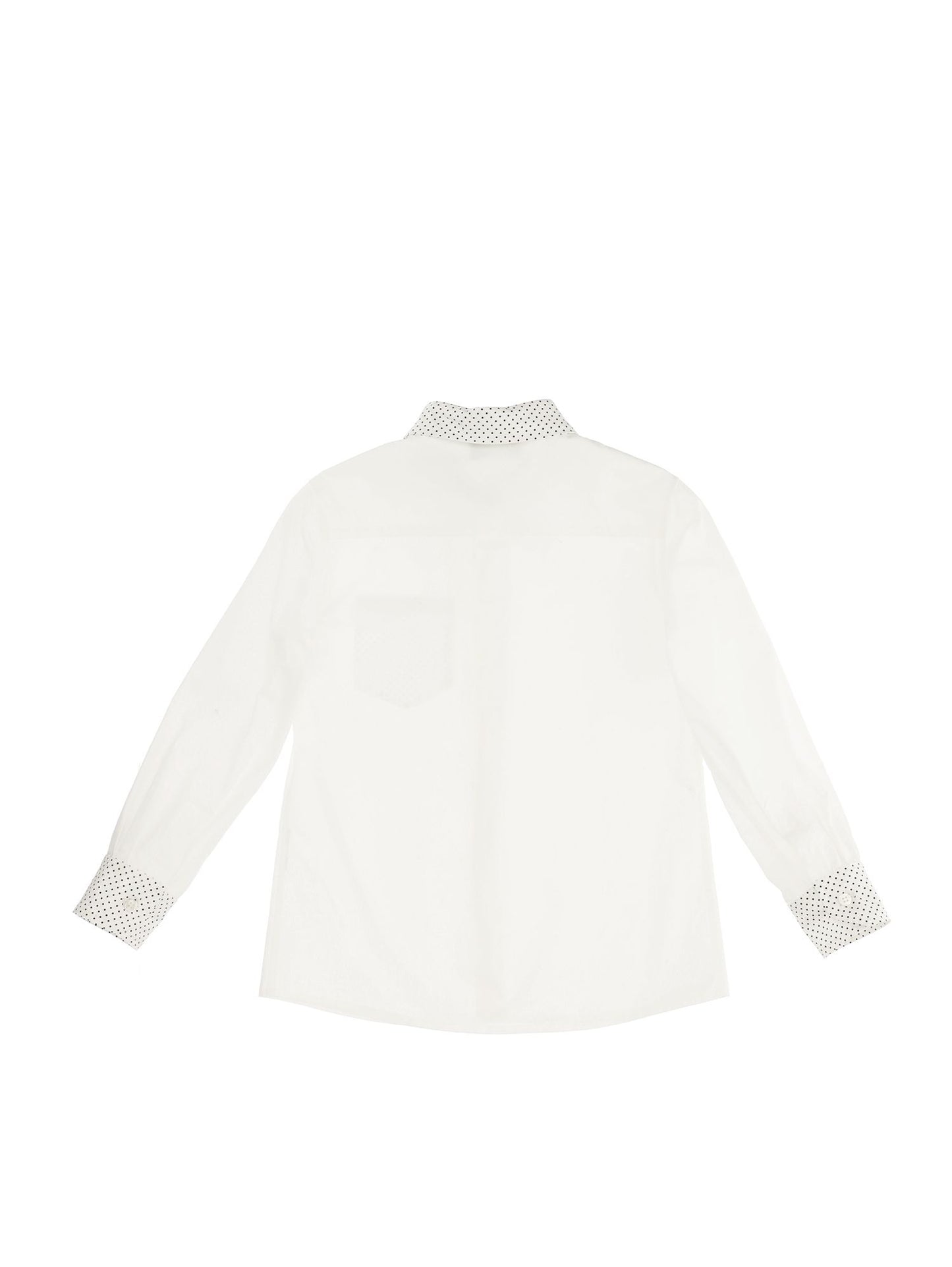 Polka dot poplin shirt