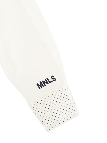 Polka dot poplin shirt