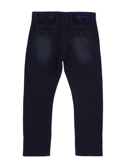 Used patch moleskin trousers