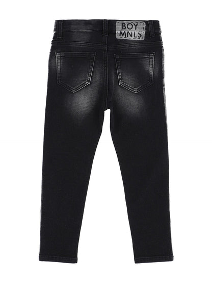 Denim-effect sweatshirt jeans