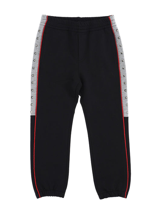 Cotton sweatshirt jogging with studs