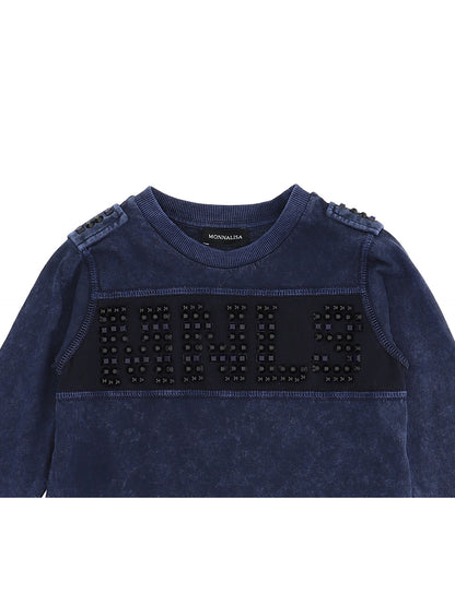 Jersey t-shirt with silicone studs