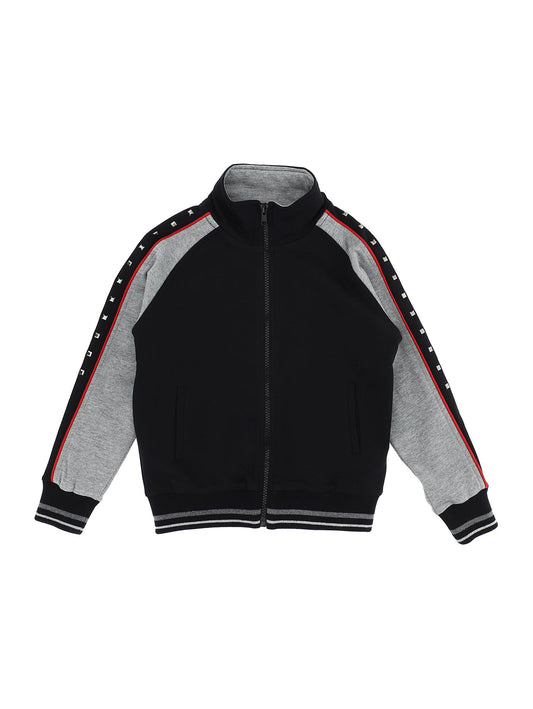 Felpa di cotone con borchiette