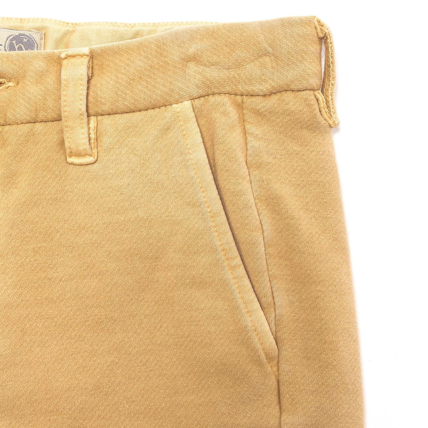 Garment dyed fleece chinos