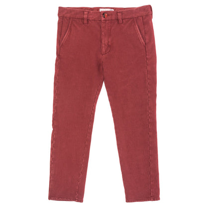 Garment-dyed fleece chinos