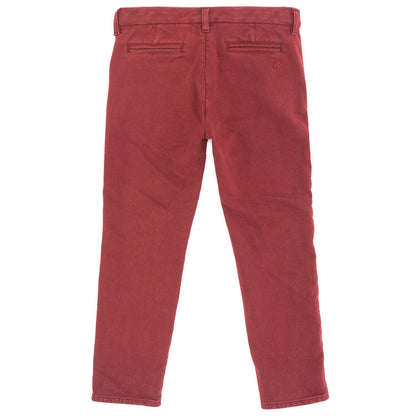 Garment-dyed fleece chinos