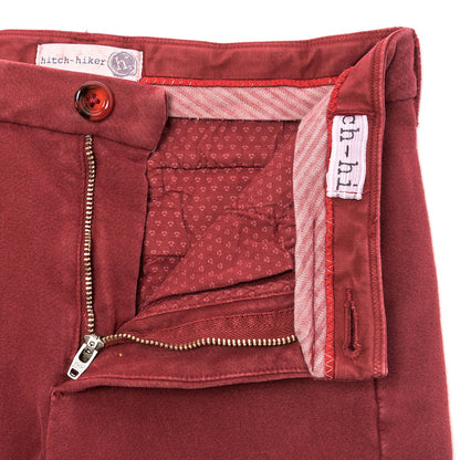 Garment-dyed fleece chinos