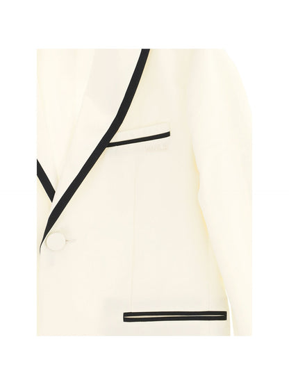 Peak lapel tuxedo jacket