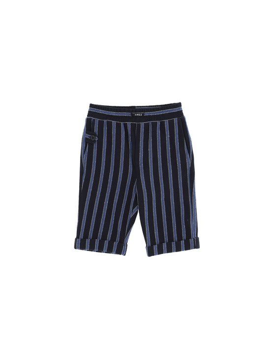 Striped piquet Bermuda shorts