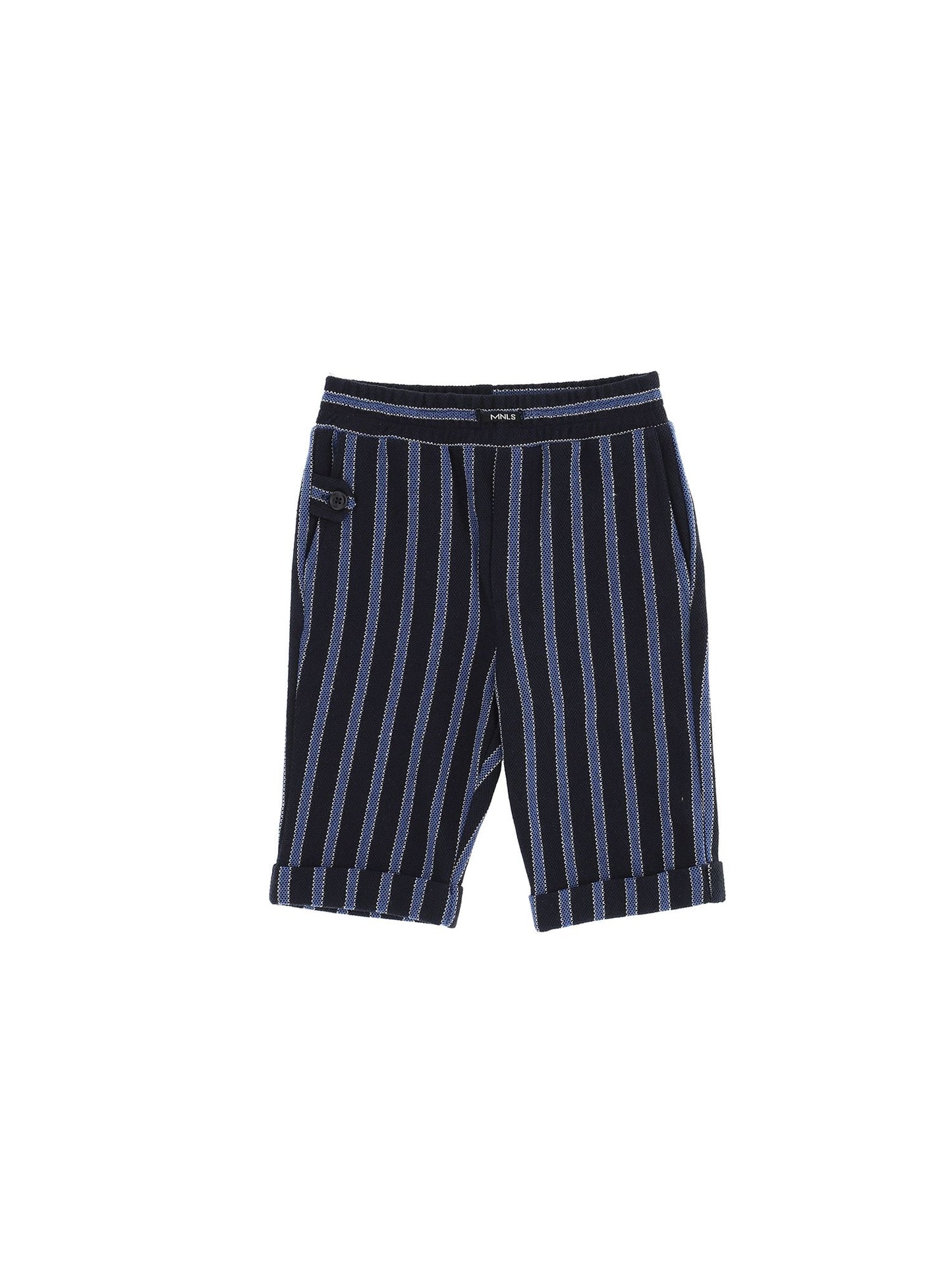 Striped piquet Bermuda shorts