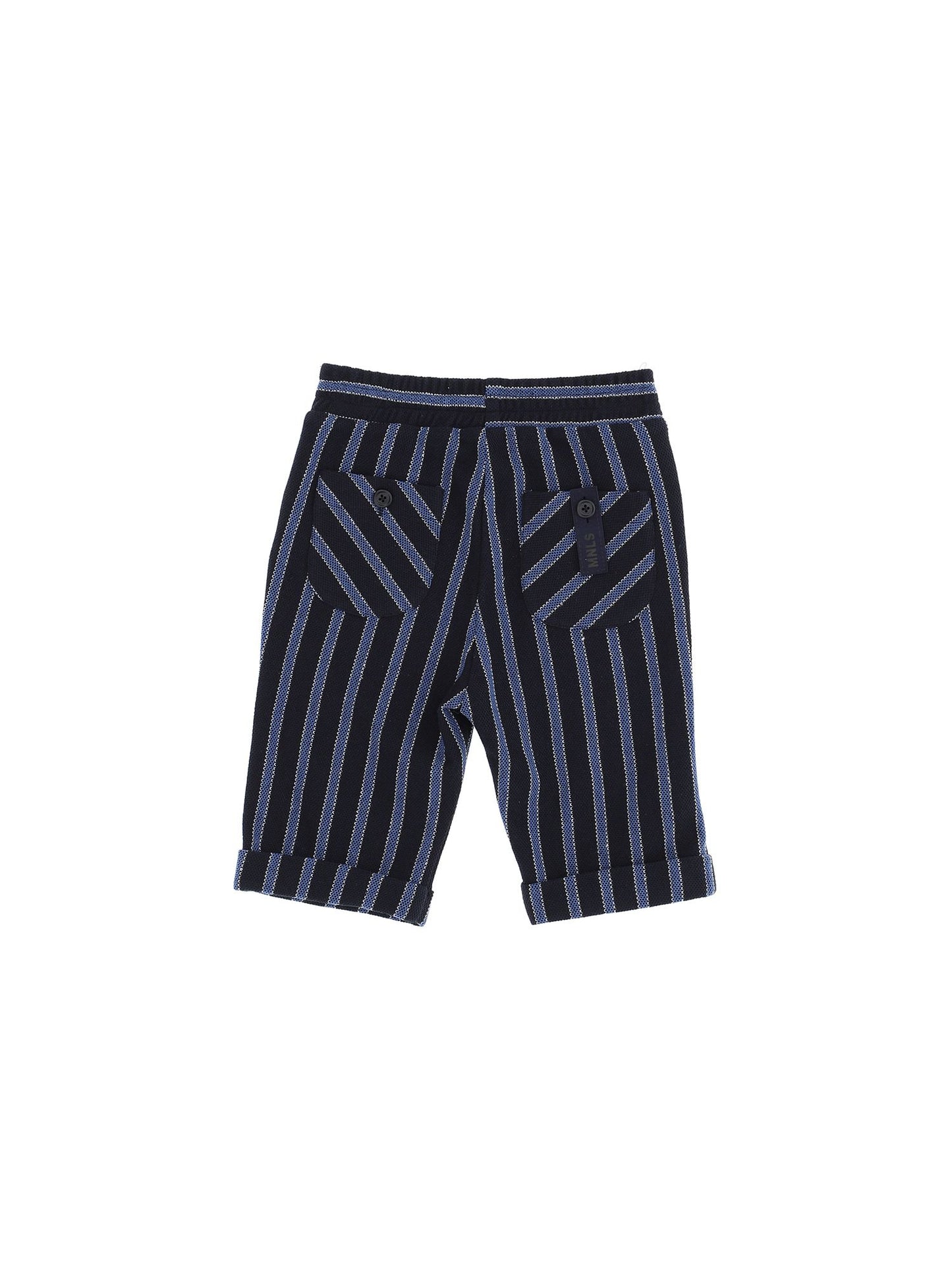 Striped piquet Bermuda shorts