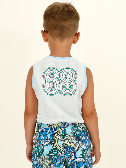 Football-style jersey vest
