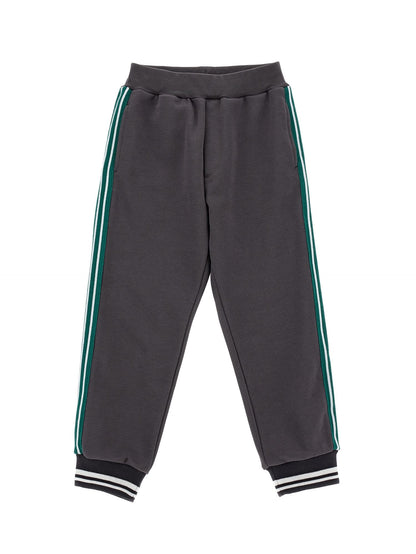 Jogger sweatshirt with colored stripes