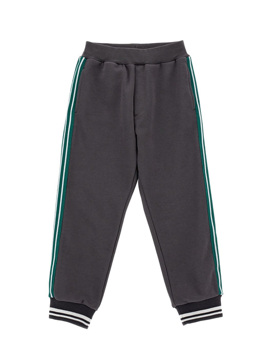 Jogger sweatshirt with colored stripes