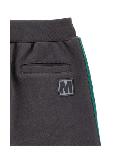 Jogger sweatshirt with colored stripes