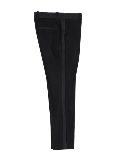 Classic trousers with satin stripes