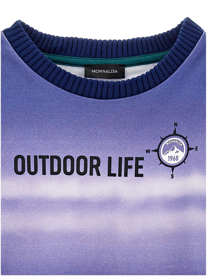 Degradé crewneck sweatshirt