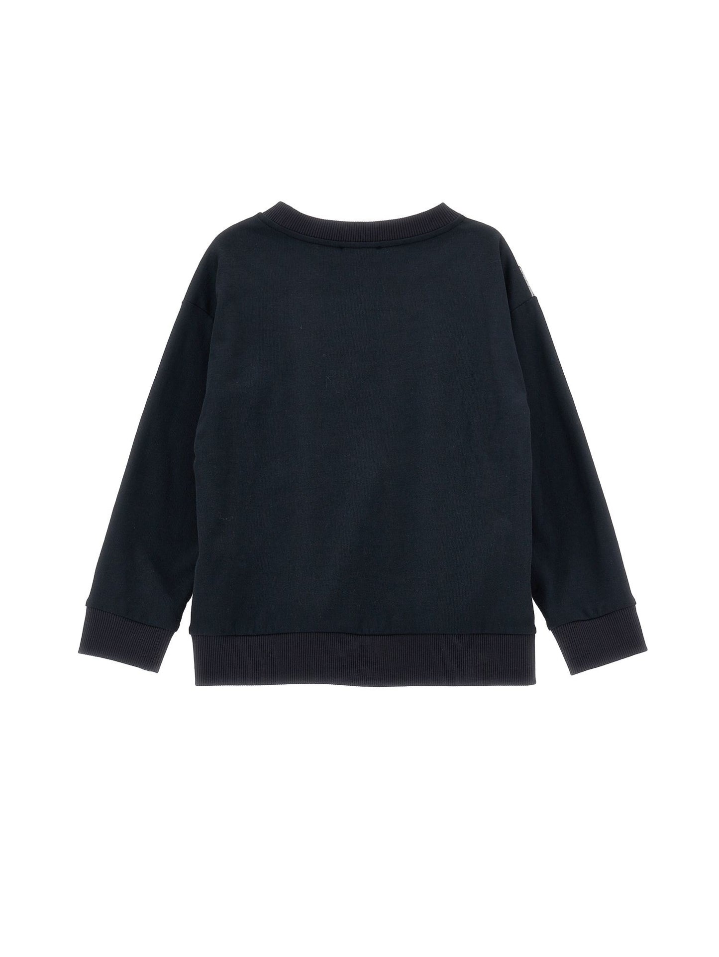 Scarf print cotton sweatshirt