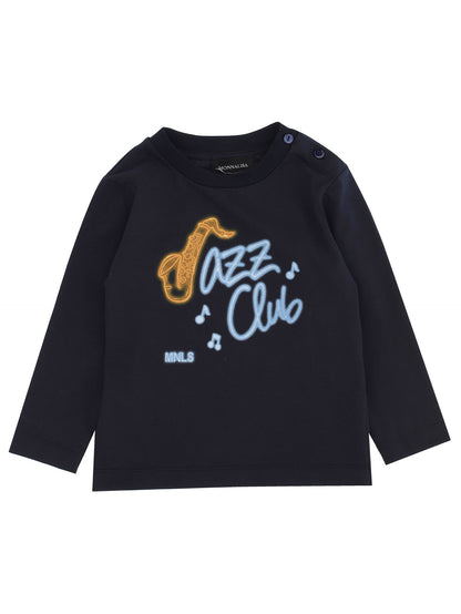 Long-sleeved jersey T-shirt