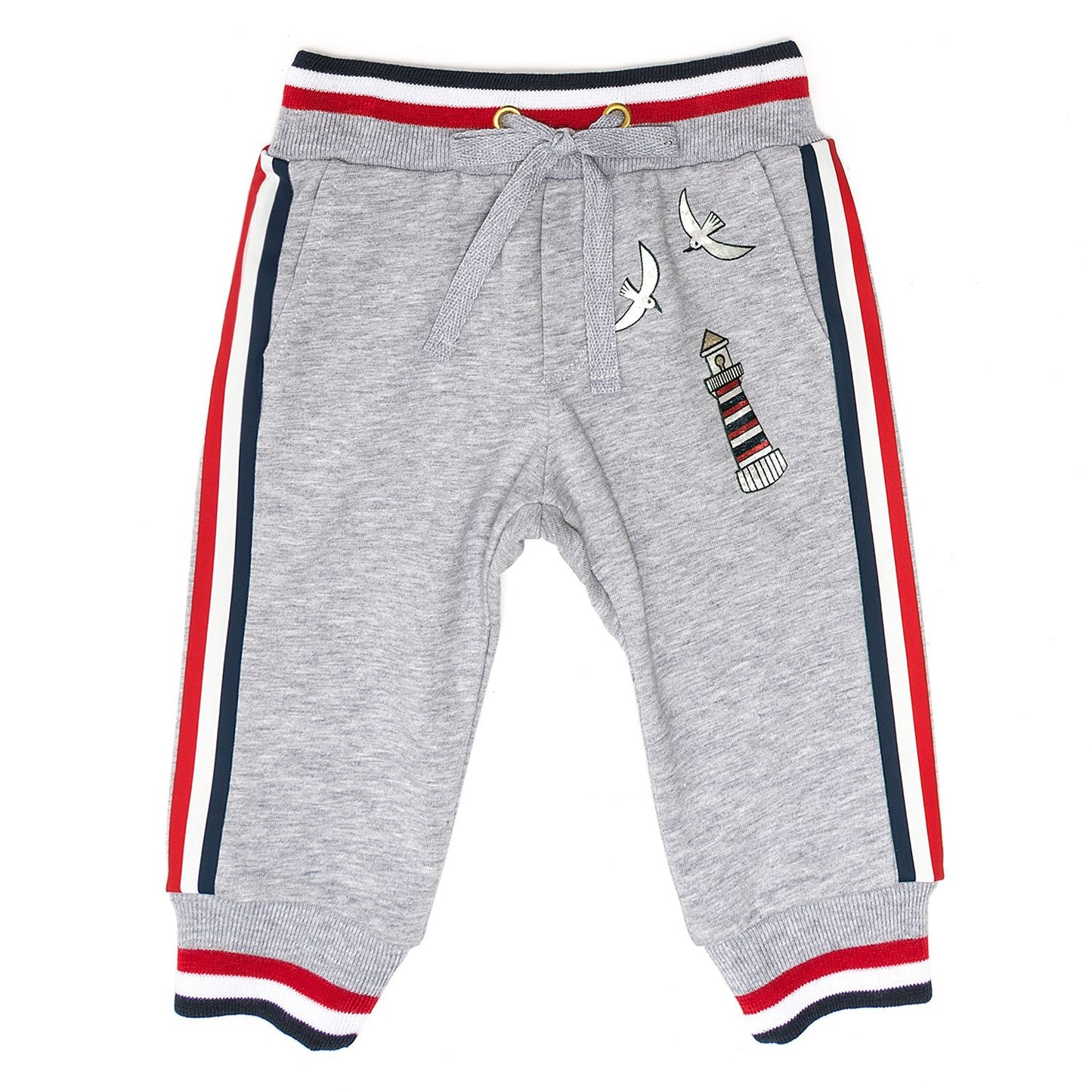Pantaloni felpa bicolor