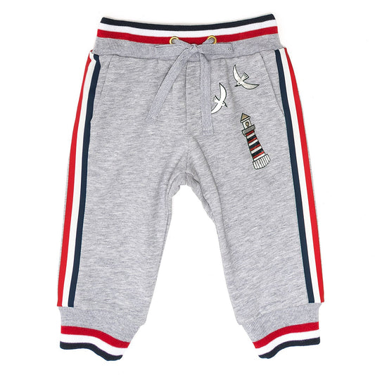 Pantaloni felpa bicolor