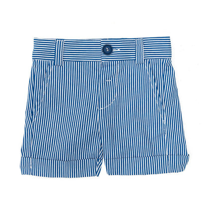 Pantaloncini in cotone a righe